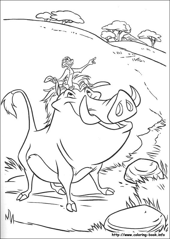 The Lion King coloring picture